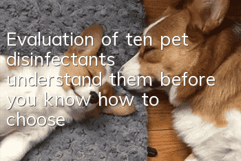 Evaluation of ten pet disinfectants, understand them before you know how to choose!