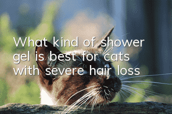 What kind of shower gel is best for cats with severe hair loss?
