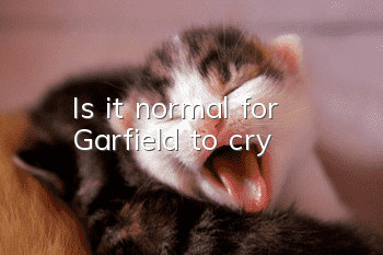 Is it normal for Garfield to cry?