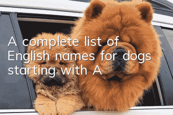 A complete list of English names for dogs starting with A