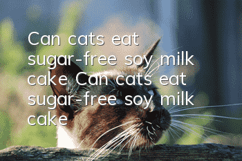 Can cats eat sugar-free soy milk cake? Can cats eat sugar-free soy milk cake?
