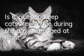 Is it okay to keep cats free-range during the day and caged at night?