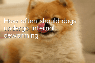 How often should dogs undergo internal deworming?