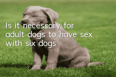 Is it necessary for adult dogs to have sex with six dogs?