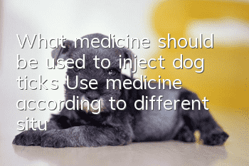 What medicine should be used to inject dog ticks? Use medicine according to different situations!