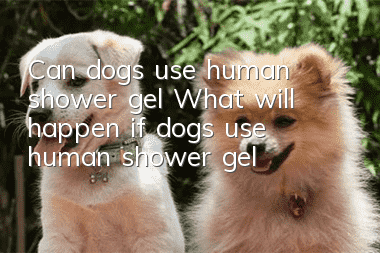 Can dogs use human shower gel? What will happen if dogs use human shower gel?