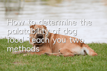 How to determine the palatability of dog food? Teach you two methods