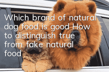 Which brand of natural dog food is good? How to distinguish true from fake natural food?