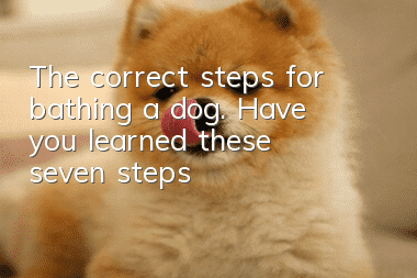 The correct steps for bathing a dog. Have you learned these seven steps?