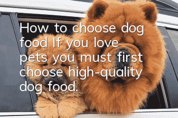 How to choose dog food? If you love pets, you must first choose high-quality dog food.
