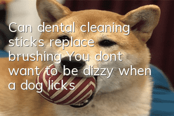 Can dental cleaning sticks replace brushing? You don’t want to be dizzy when a dog licks your face?