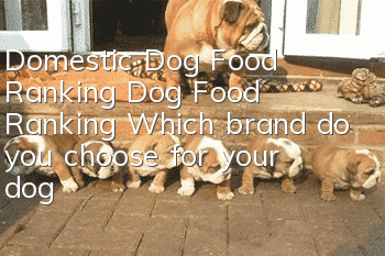 Domestic Dog Food Ranking Dog Food Ranking Which brand do you choose for your dog?