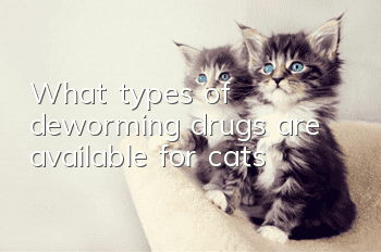What types of deworming drugs are available for cats?