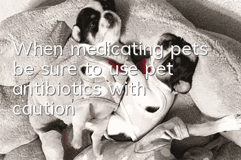 When medicating pets, be sure to use pet antibiotics with caution!
